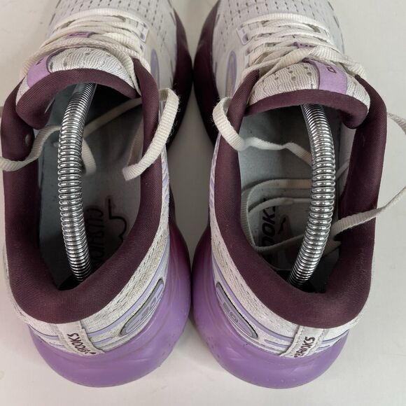 Brooks Glycerin 20 Womens 11B US 1203691B168 White Purple Running Shoes Sneakers - Picture 7 of 10